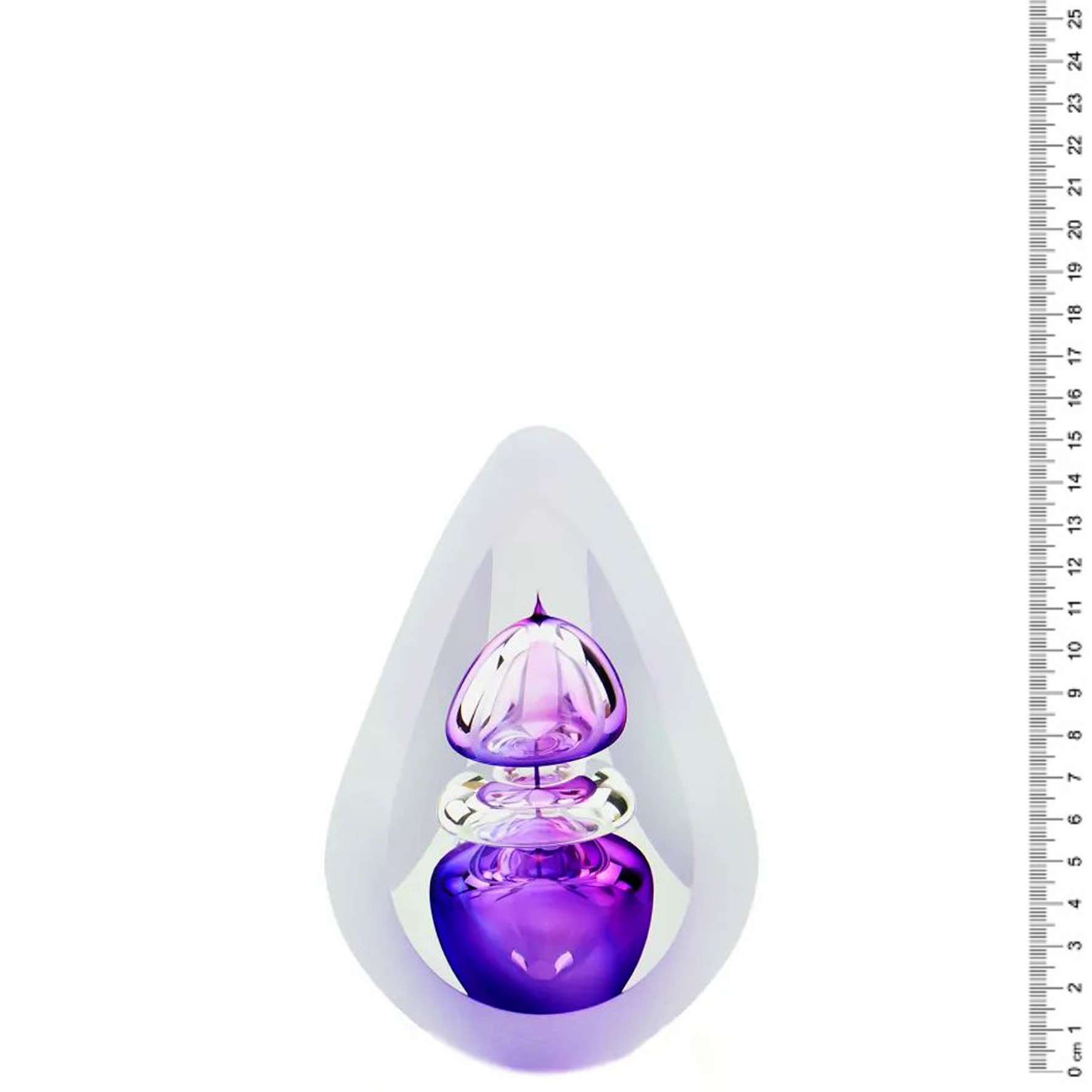 Glazen urn - Premium Orion paars klein - 0,07 Liter - Afbeelding 2