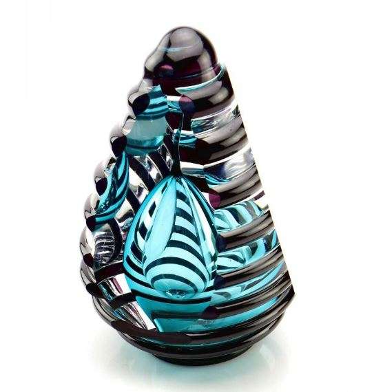 Glazen urn - Premium Eturnal blauw - 0,07 Liter - Afbeelding 4