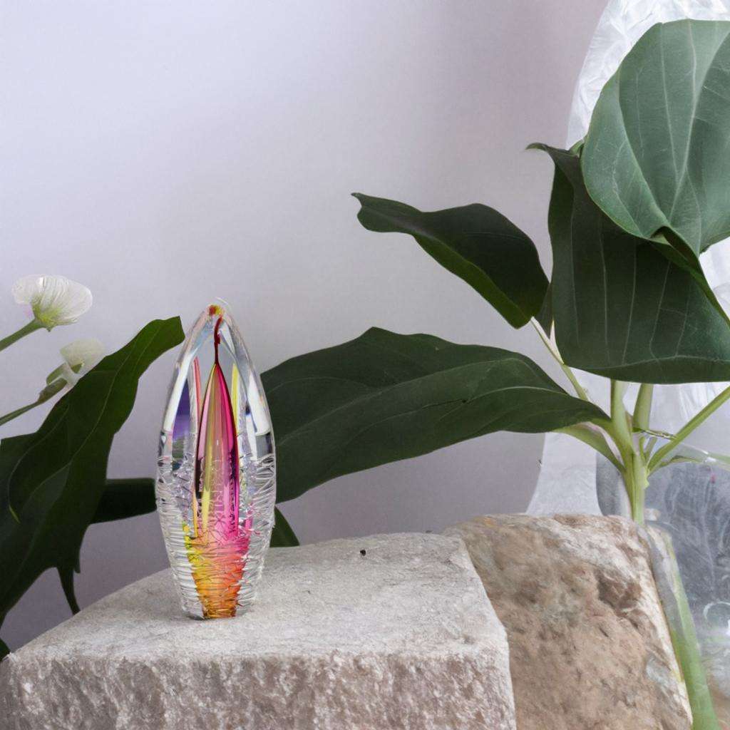 Glazen urn - Premium Spirit glans roze/goud - 0,07 Liter - Afbeelding 3