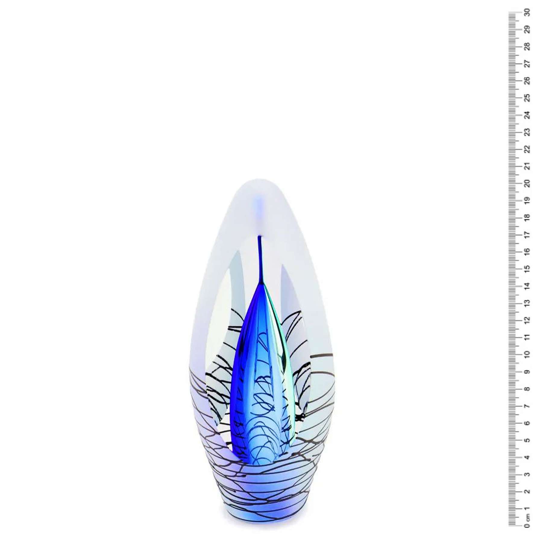 Glazen urn - Premium Spirit krakele blauw - 0,07 Liter - Afbeelding 5