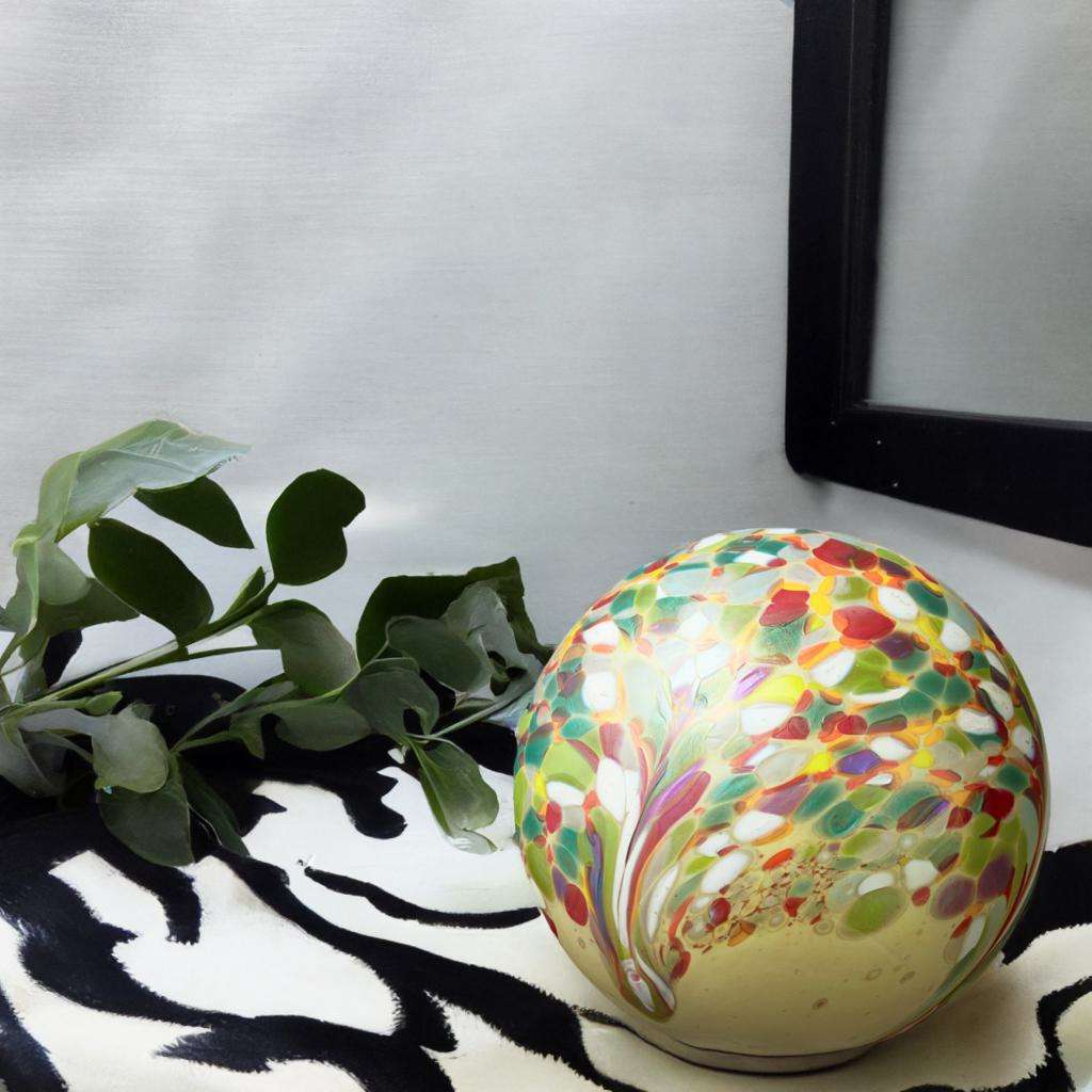 Glazen urn - Elan Flower Field - 4 Liter - Afbeelding 2