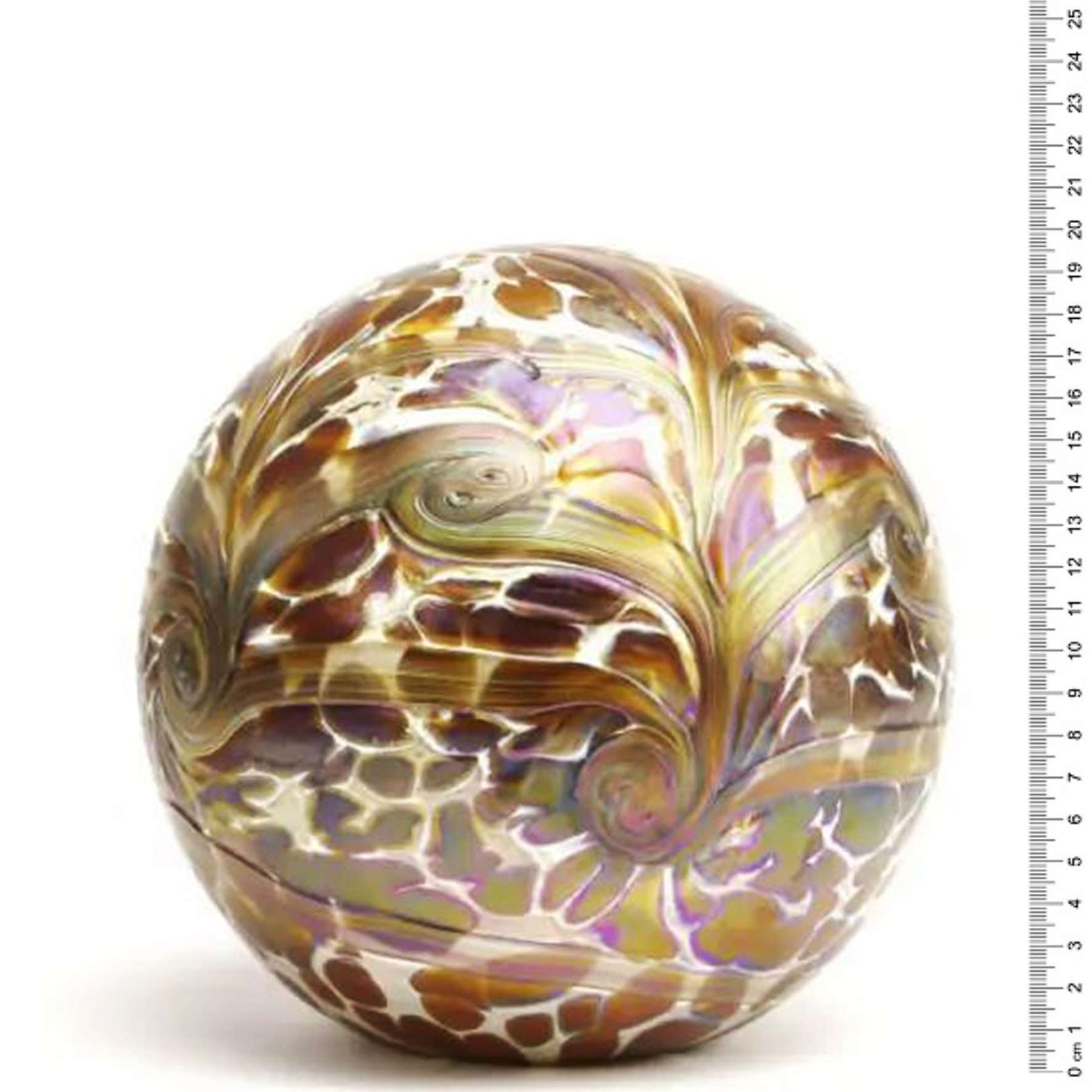 Glazen urn - Elan Goldflake groot - 4 Liter - Afbeelding 4