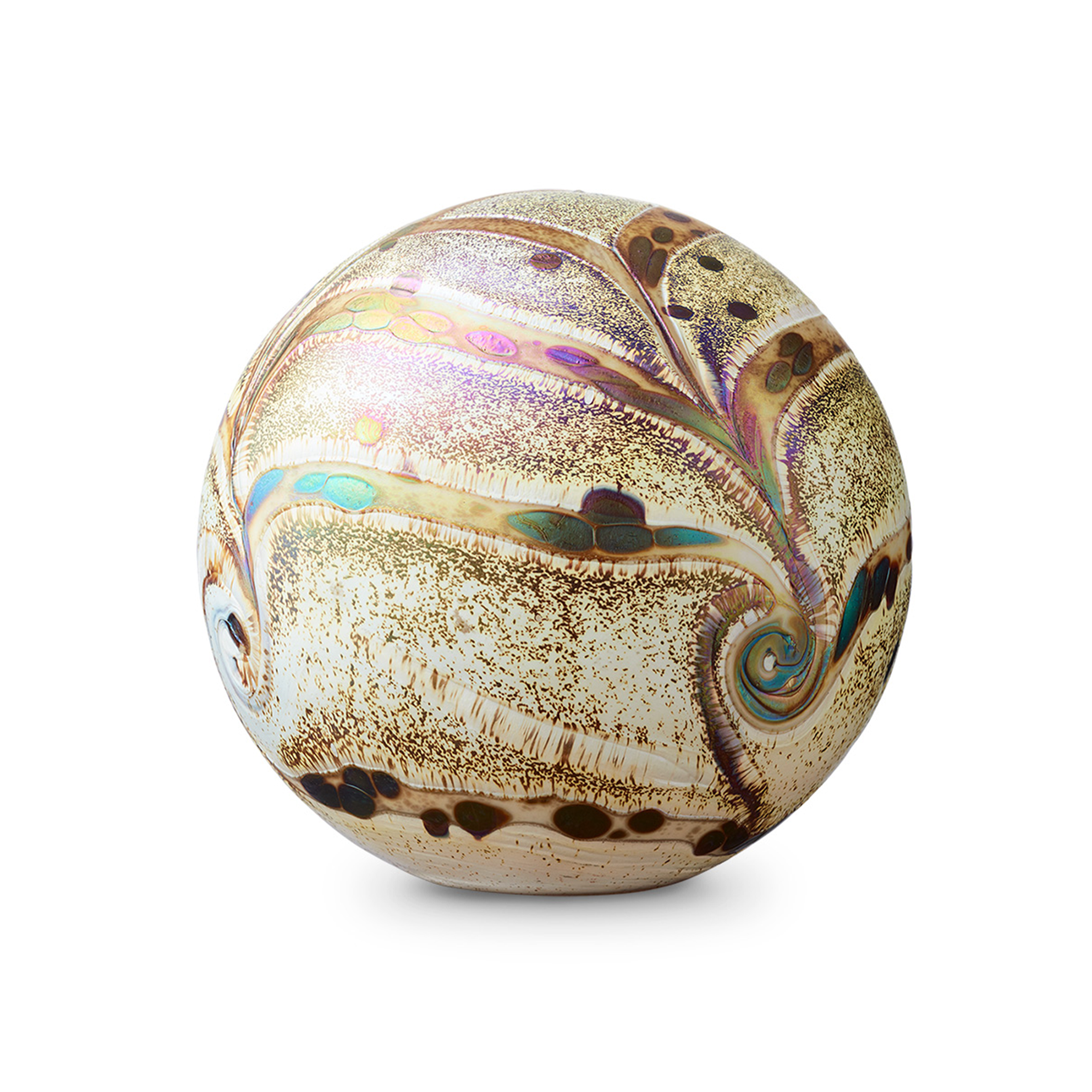 Glazen urn - Elan Ivory groot - 4 Liter