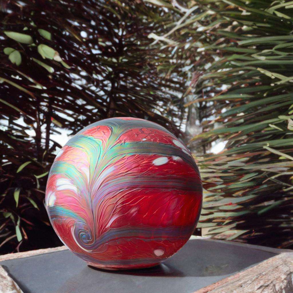 Glazen urn - Elan Red groot - 4 Liter - Afbeelding 3