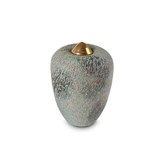 Keramische urn - Balance Cone blauw klein - 0,40 Liter