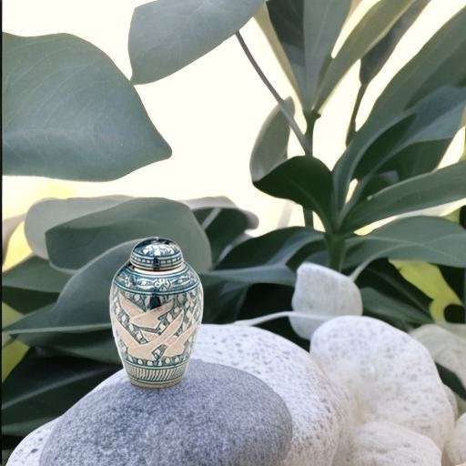 Metalen urn - Vogels groen/zilver keepsake - 0,05 Liter - Afbeelding 3