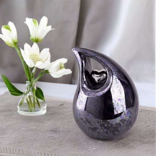 Keramische urn - Mastaba Ceramika druppel oliekleur medium - 2,20 Liter - Afbeelding 3