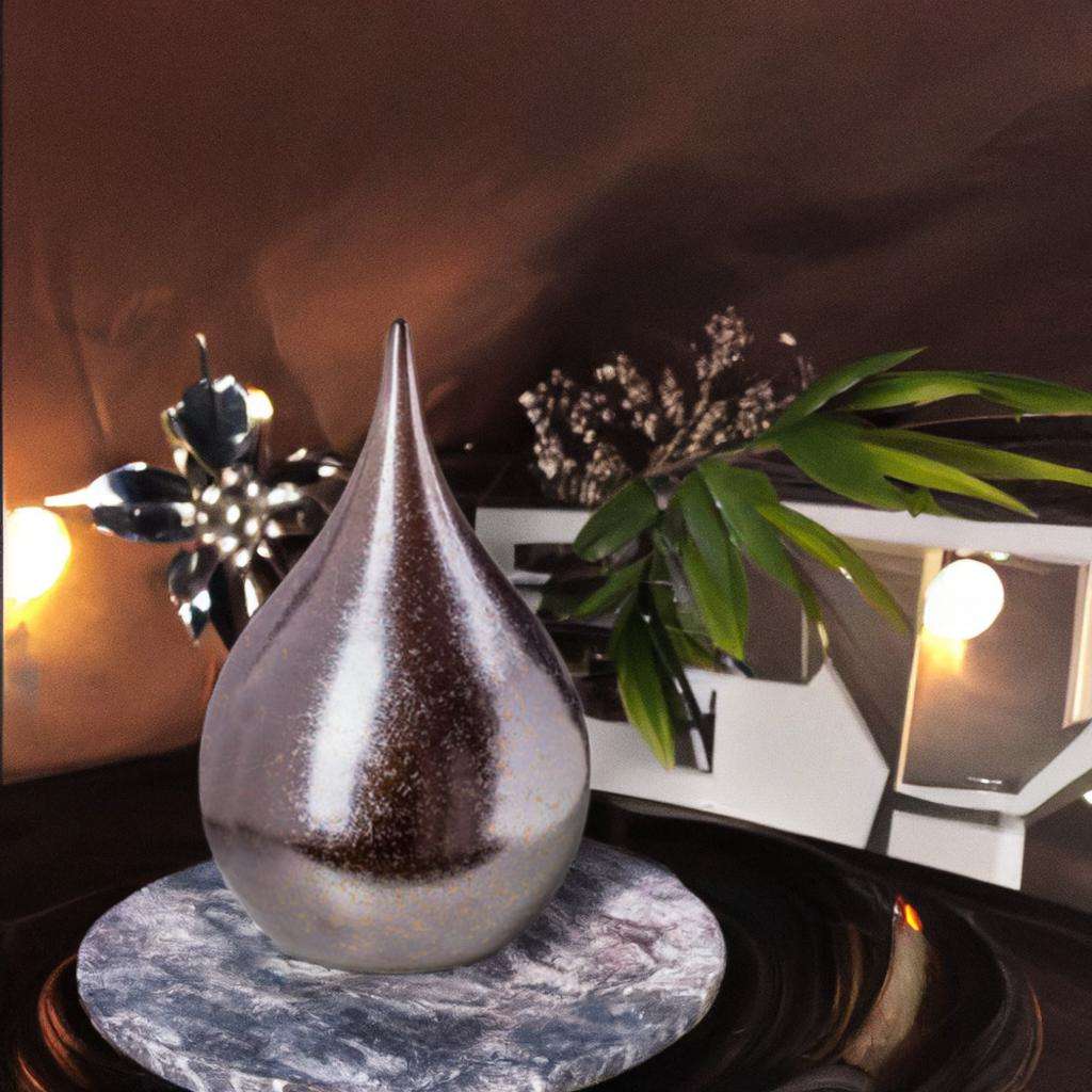 Keramische urn - Twinkling Star teardrop groot - 3,50 Liter - Afbeelding 2