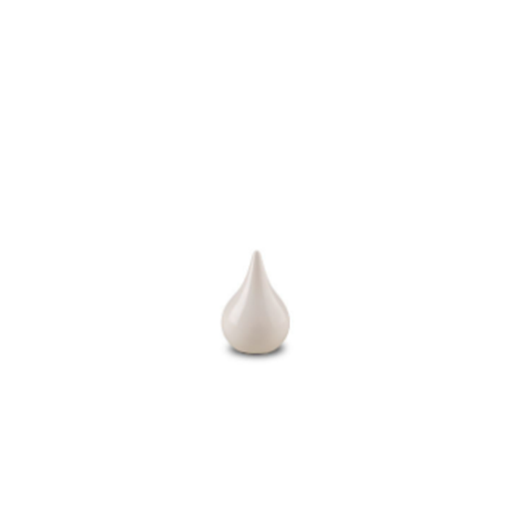 Keramische urn - Twinkling Star teardrop wit keepsake - 0,15 Liter