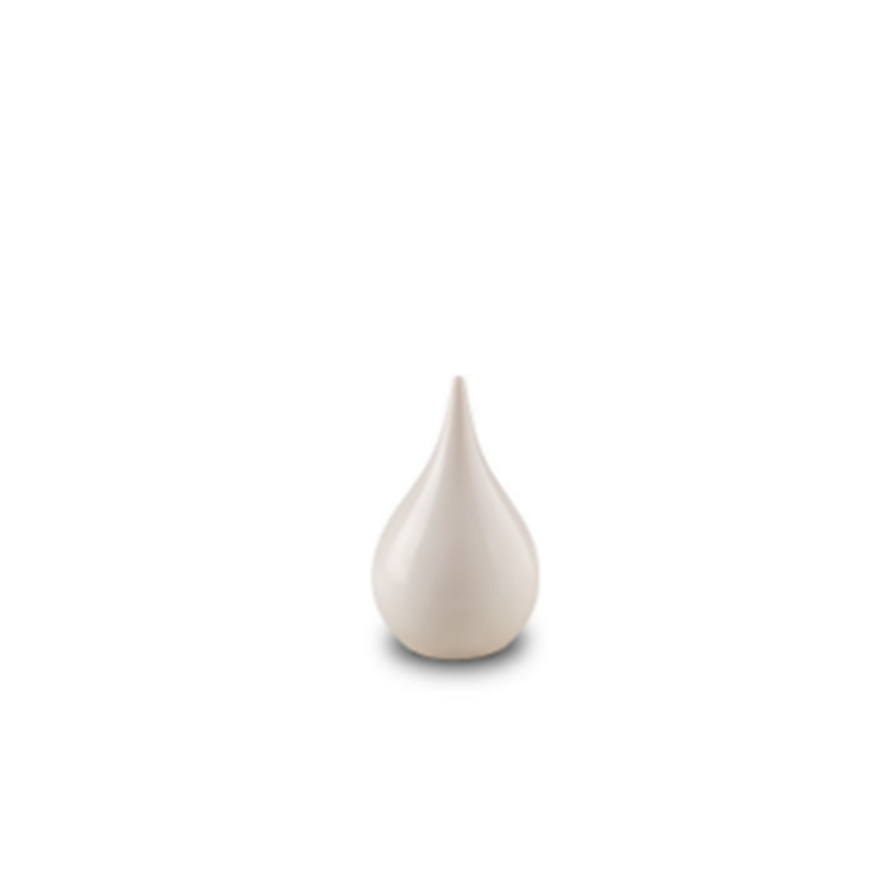Keramische urn - Twinkling Star teardrop wit klein - 0,80 Liter
