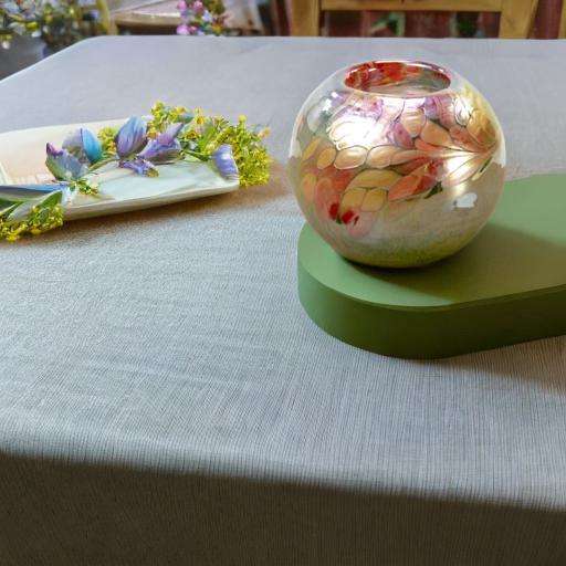 Glazen urn - Waxinelichtje groen multicolor - 0,20 Liter - Afbeelding 4