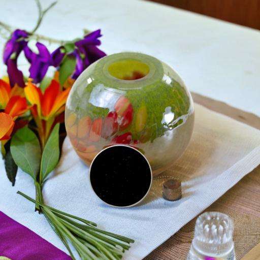 Glazen urn - Waxinelichtje groen multicolor - 0,20 Liter - Afbeelding 6