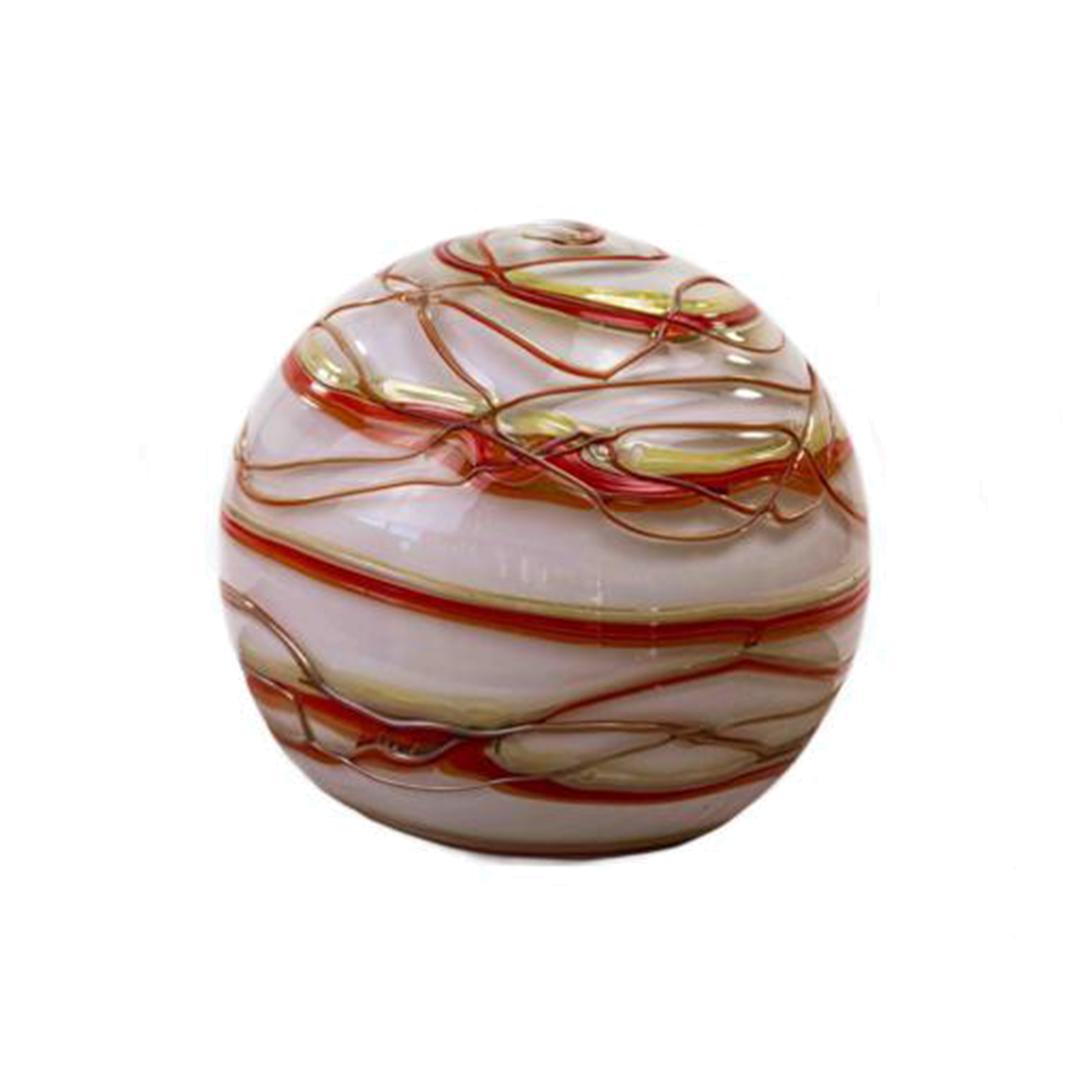 Glazen urn - Spiral bol groot - 3,70 Liter