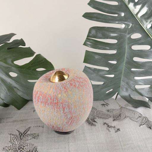 Keramische urn - Balance Cone regenboogkleuren groot - 3,50 Liter - Afbeelding 5