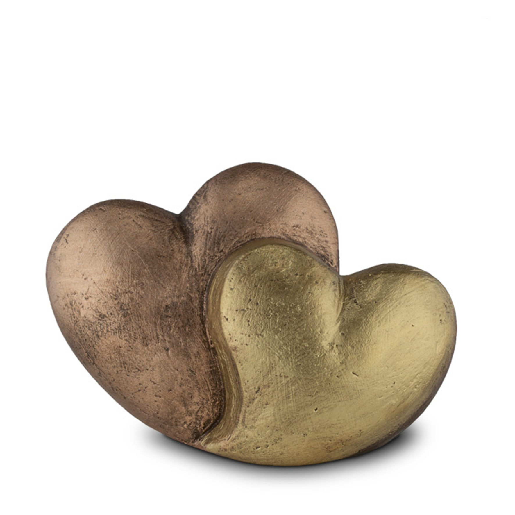 Keramische urn - Dubbelhart champagnekleur - 1 Liter