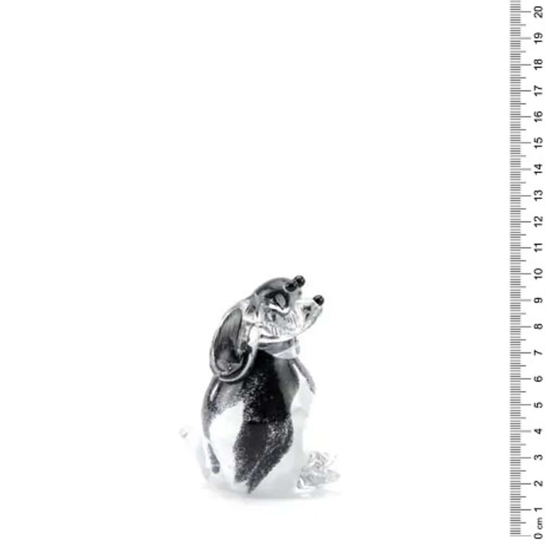 Glazen urn - Memorie hond zwart/wit - 0,04 Liter - Afbeelding 7