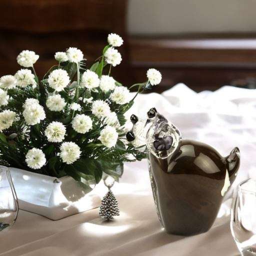 Glazen urn - Memorie hond bruin - 0,04 Liter - Afbeelding 2