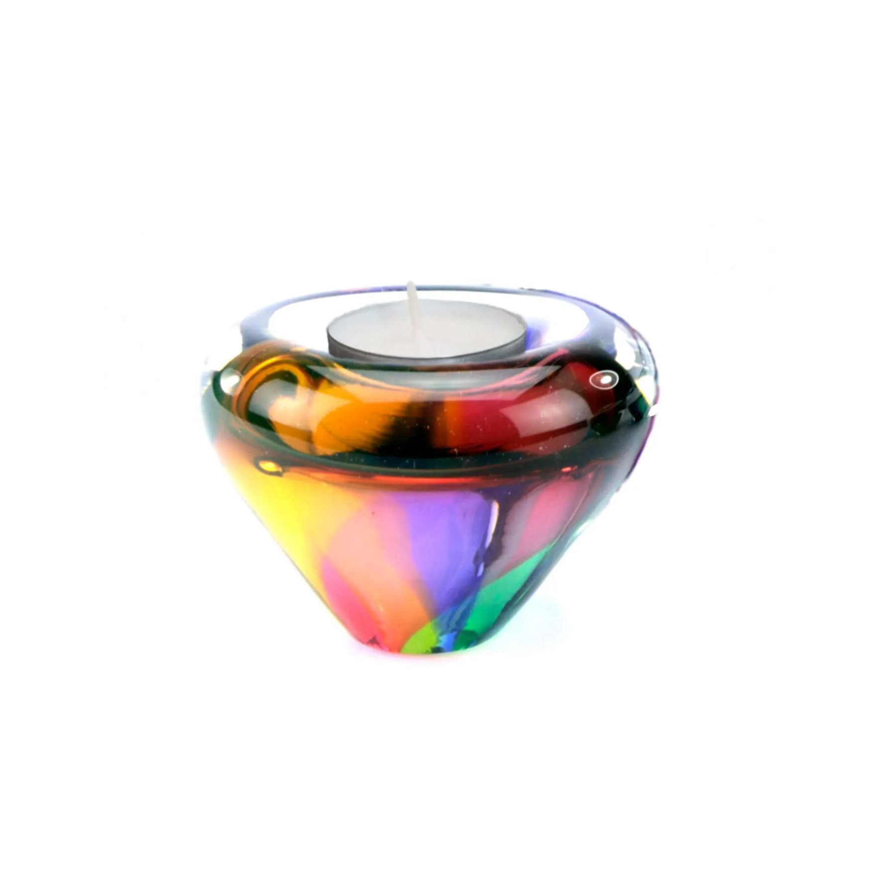Glazen urn - Tealight meerdere kleuren - 0,045 Liter