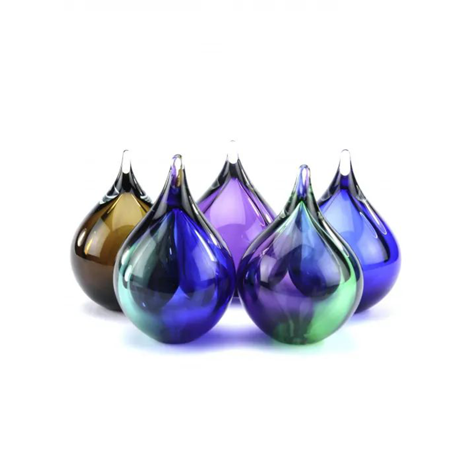 Glazen urn - Memorie bubbel paars - 0,12 Liter - Afbeelding 4