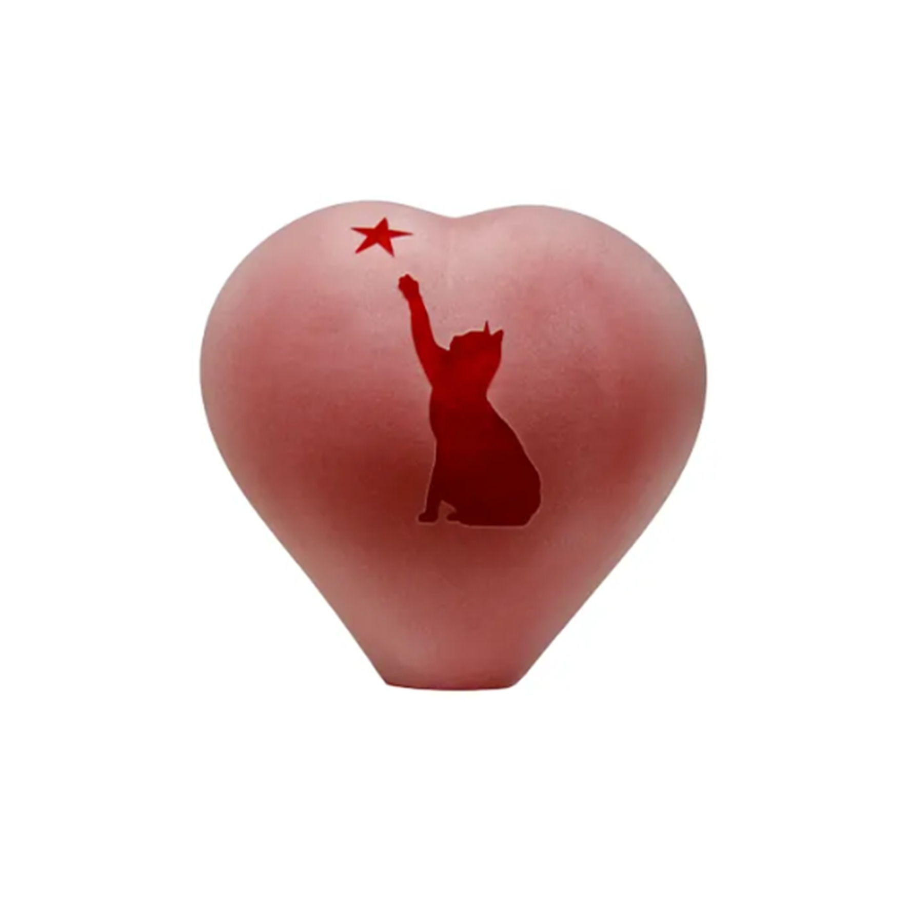 Glazen urn - Memorie Hart pastelkleuren groot - 0,65 Liter - Afbeelding 5