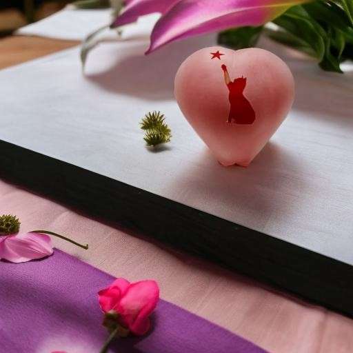 Glazen urn - Memorie Hart rood klein - 0,45 Liter - Afbeelding 4