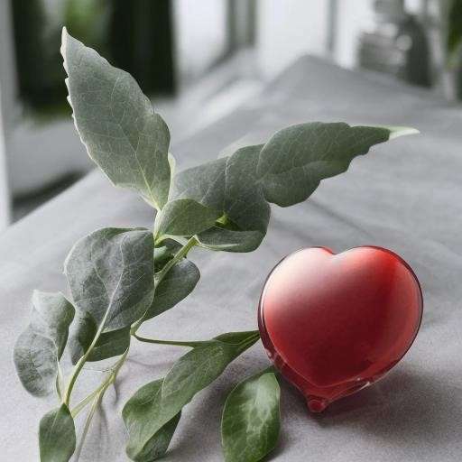 Glazen urn - Memorie Pebble Hart rood- 0,02 Liter - Afbeelding 4