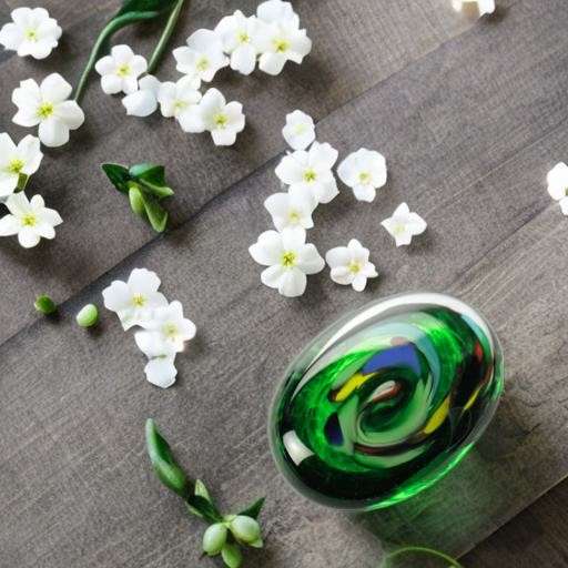 Glazen urn - Memorie Pebble groen - 0,02 Liter - Afbeelding 2