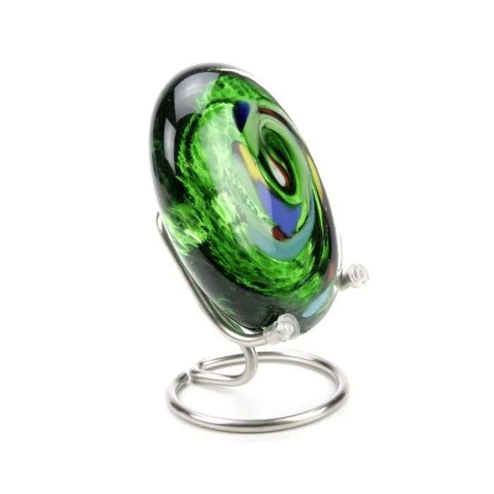 Glazen urn - Memorie Pebble groen - 0,02 Liter - Afbeelding 5