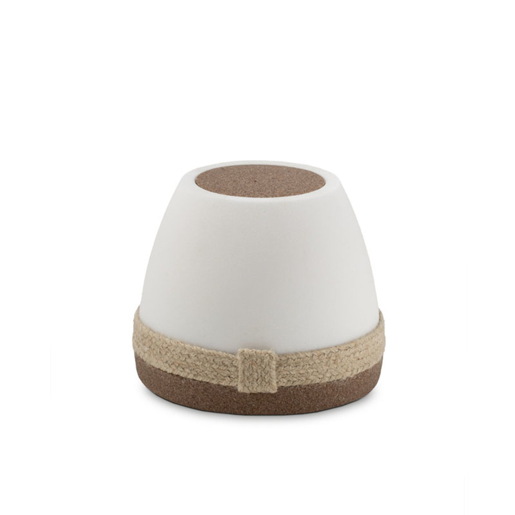 Biologische urn - Dome Nu wit/bruin - 1,5 Liter