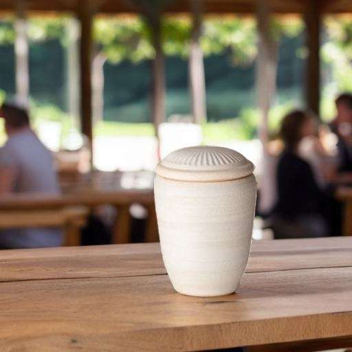 Biologische urn - Urnature beige - 3,20 Liter - Afbeelding 4