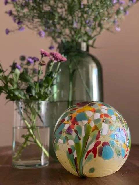 Glazen urn - Elan Flower Field - 4 Liter - Afbeelding 4