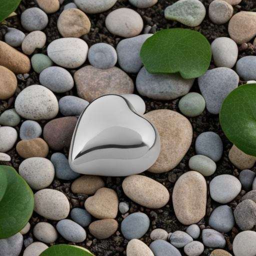 Metalen urn - Hart glanzend zilver keepsake - 0,08 Liter - Afbeelding 3