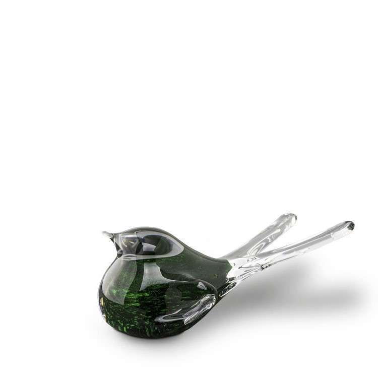 Glazen urn - Memory Crystal vogel groen - 0,05 Liter - Afbeelding 4