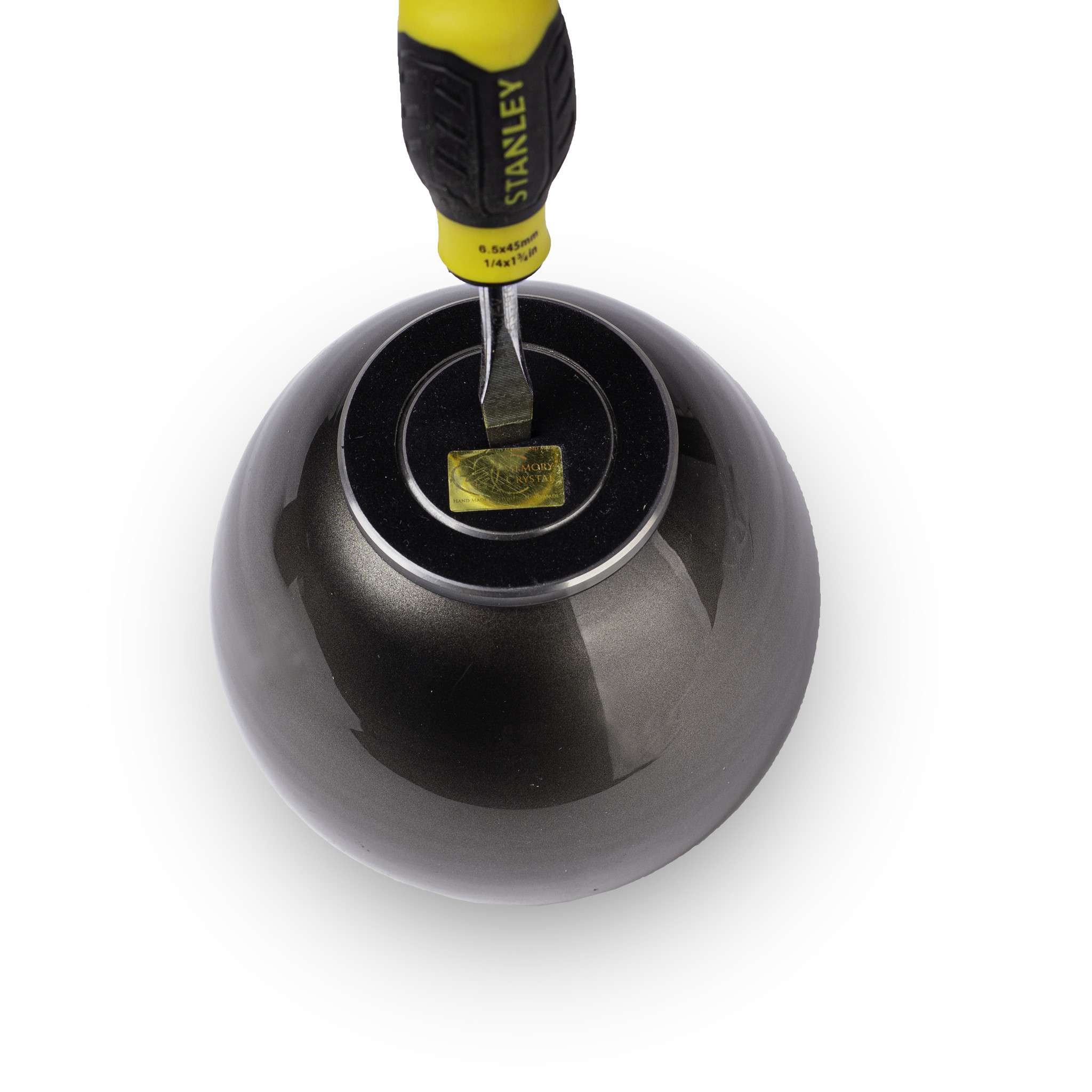 Metalen dierenurn - Kat zittend bruin - 0,50 Liter - Afbeelding 4