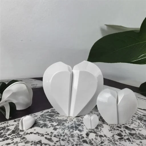 Keramische urn - Mastaba Ceramika gebroken hart wit klein - 0,10 Liter - Afbeelding 5