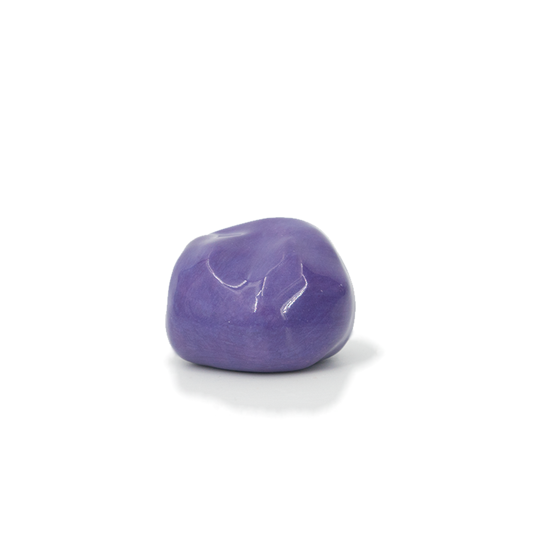Keramische urn - Knuffelkeitje glanzend paars - 0,05 Liter