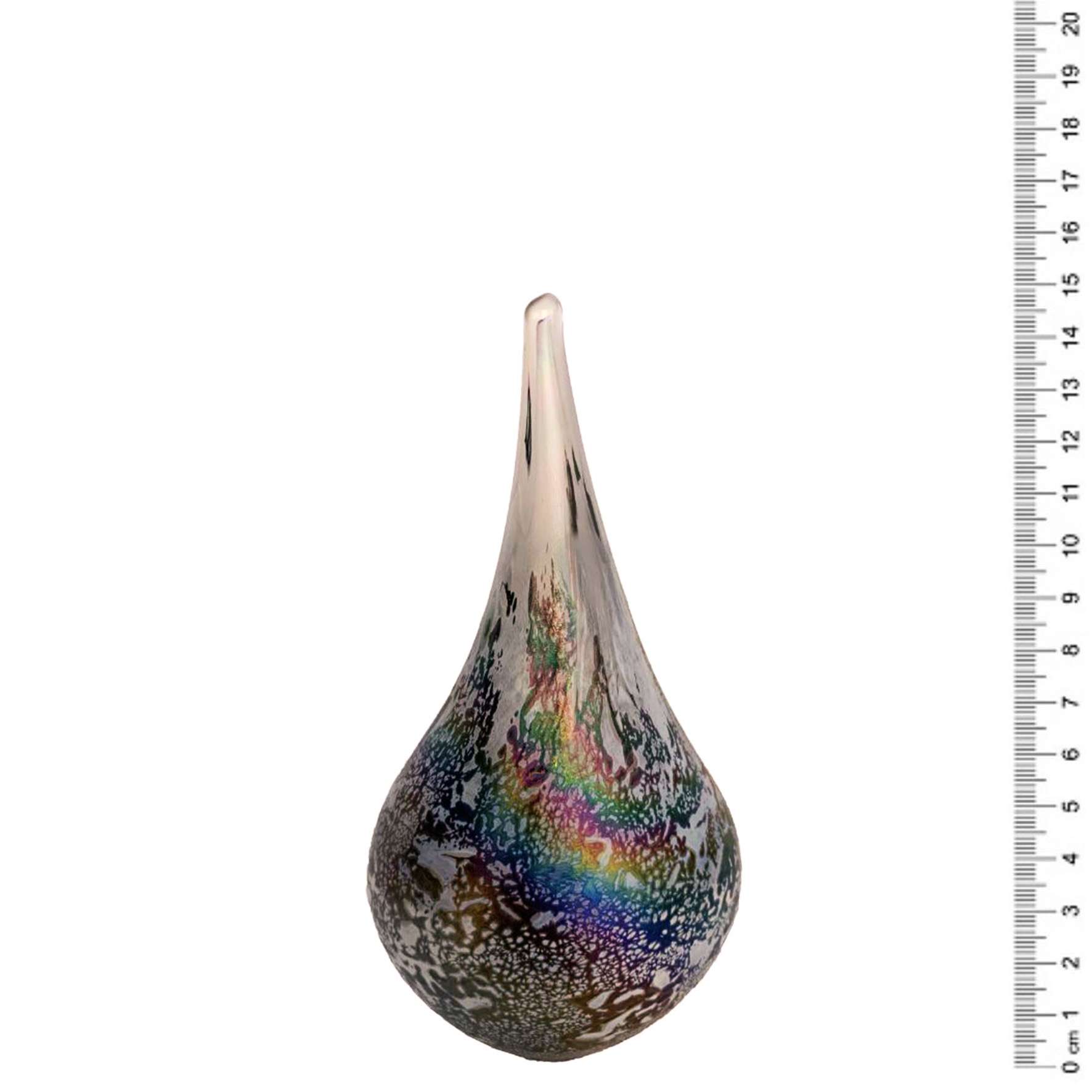 Glazen urn - Druppel zilver - 0,40 Liter - Afbeelding 4