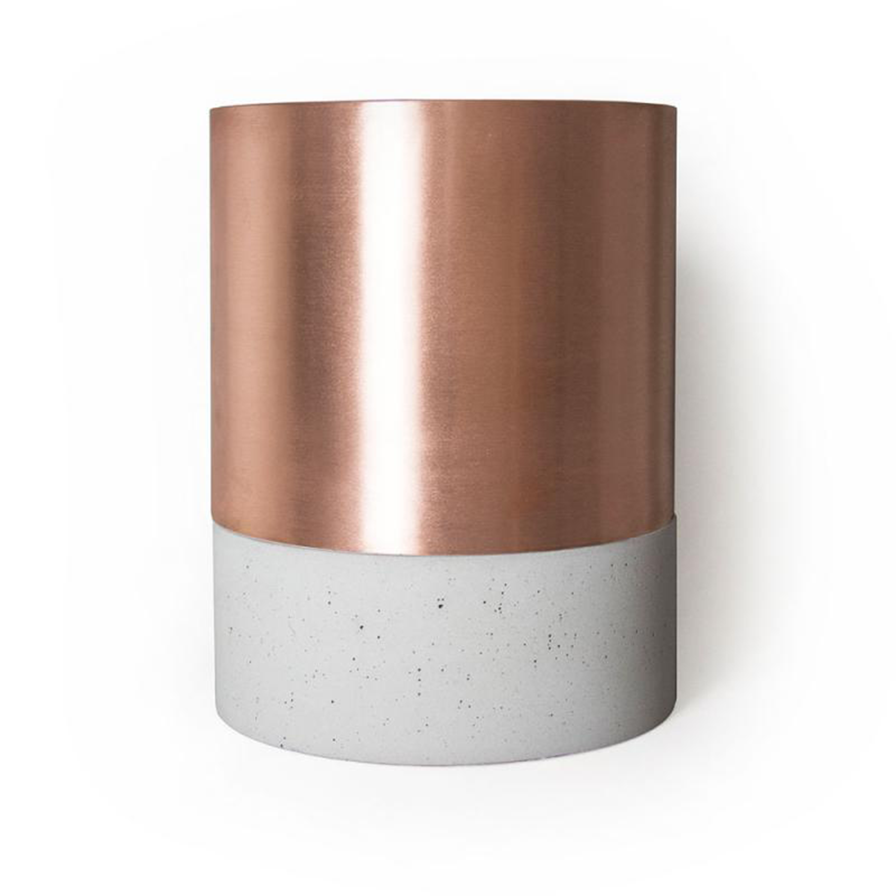 Koperen urn - Cilinder asbus - 3,70 Liter