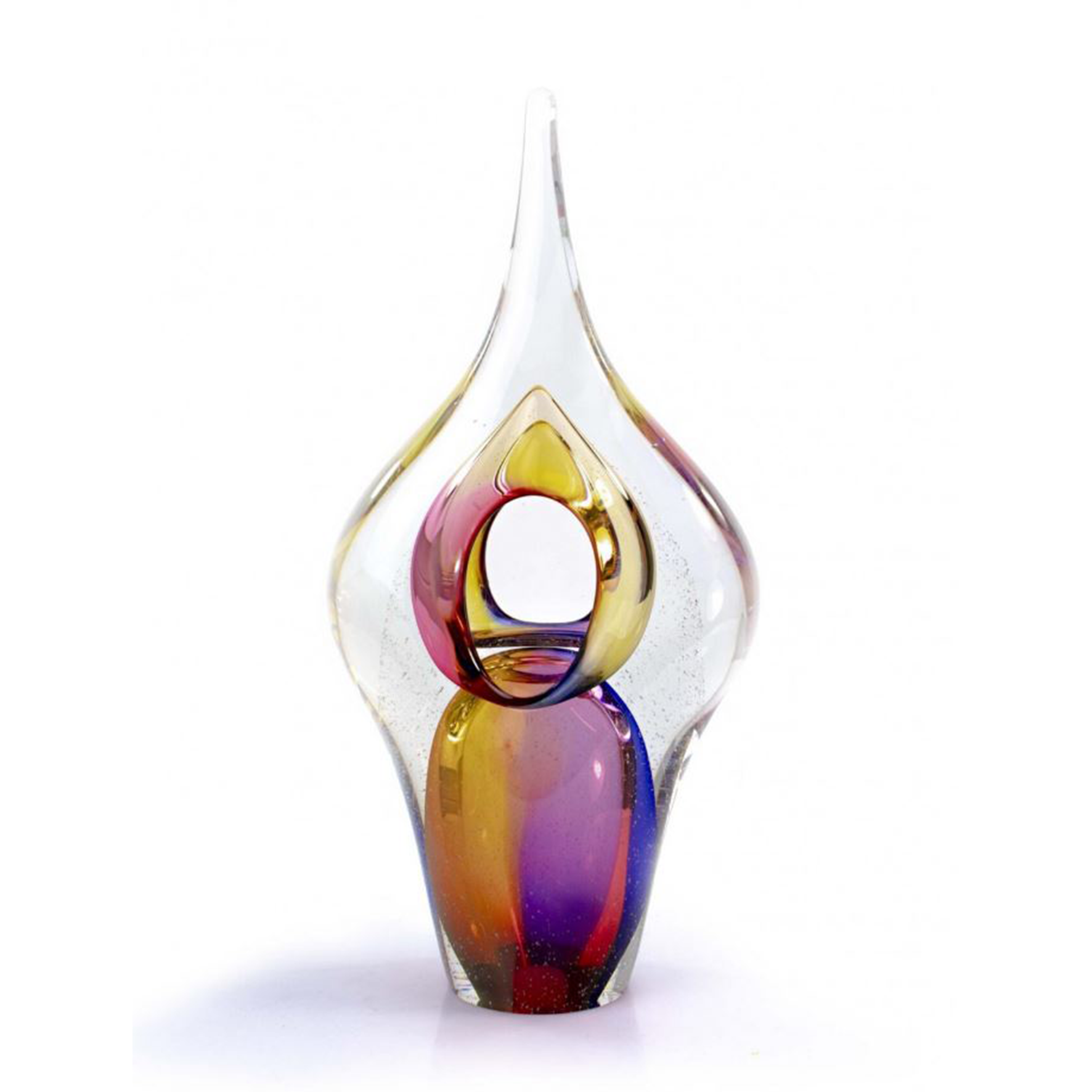 Glazen urn - Spear multikleur - 0,20 Liter