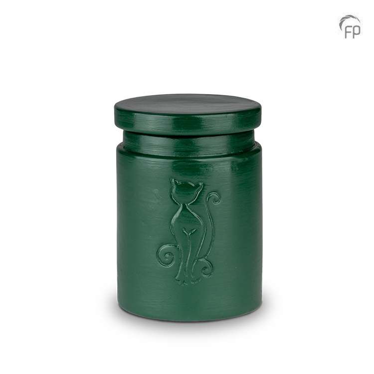 Biologische dierenurn - Urnature cilinder groen - 0,60 Liter