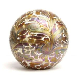 Glazen urn - Elan Goldflake groot - 4 Liter