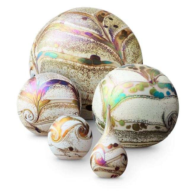 Glazen urn - Elan Ivory medium - 1,50 Liter - Afbeelding 3