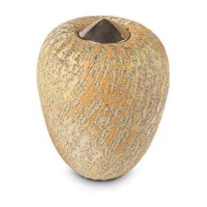 Keramische urn - Balance Cone geel klein - 0,40 Liter