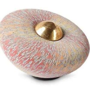 Keramische urn - Balance Disk regenboogkleuren klein - 1 Liter