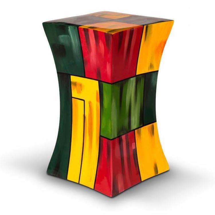 groen-geel-rood-urn-kunststofurn-fiberurn