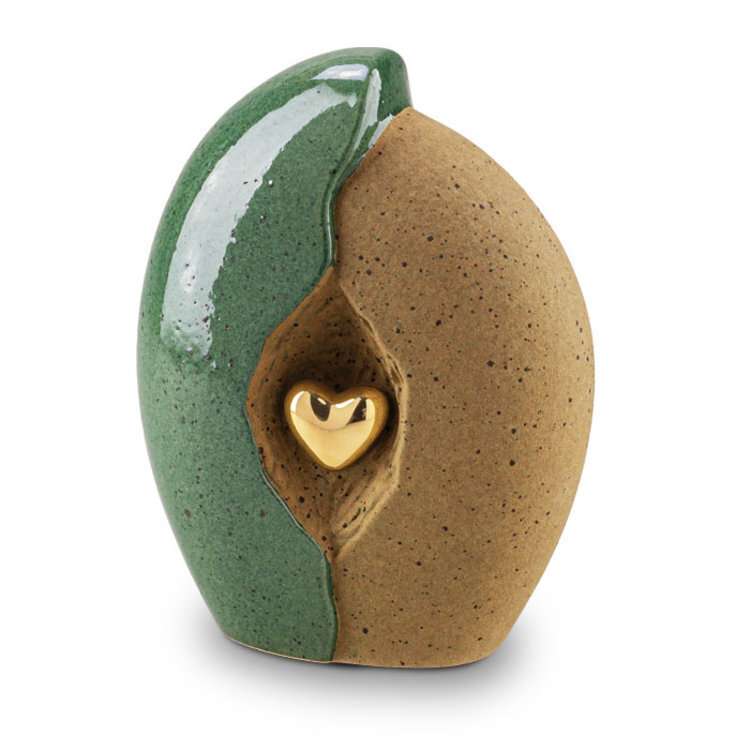 Keramische urn - Mastaba Ceramika groen groot - 3,80 Liter