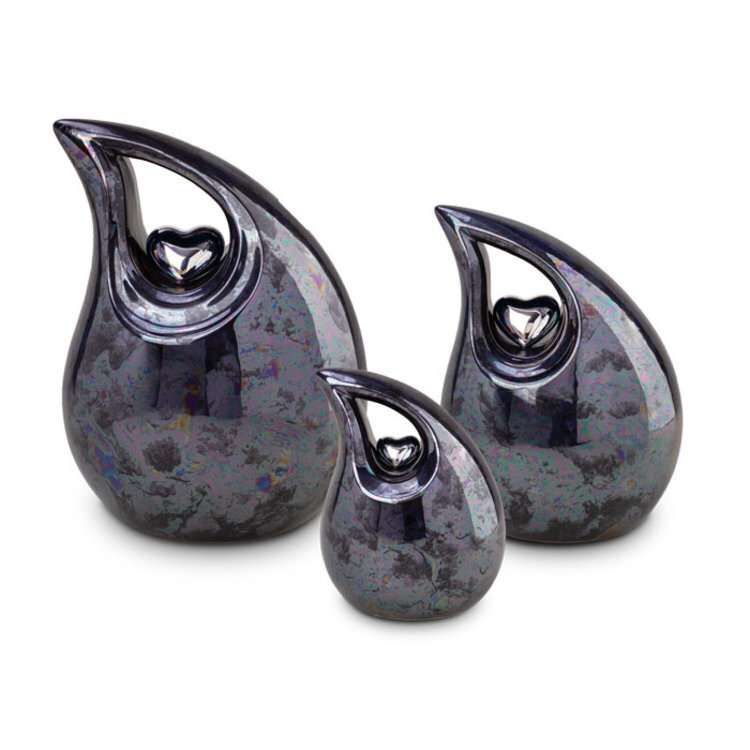 Keramische urn - Mastaba Ceramika druppel oliekleur medium - 2,20 Liter - Afbeelding 4