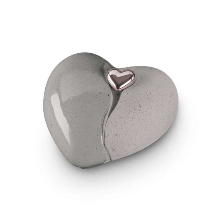 Keramische urn - Mastaba Ceramika hart grijs groot - 3,80 Liter