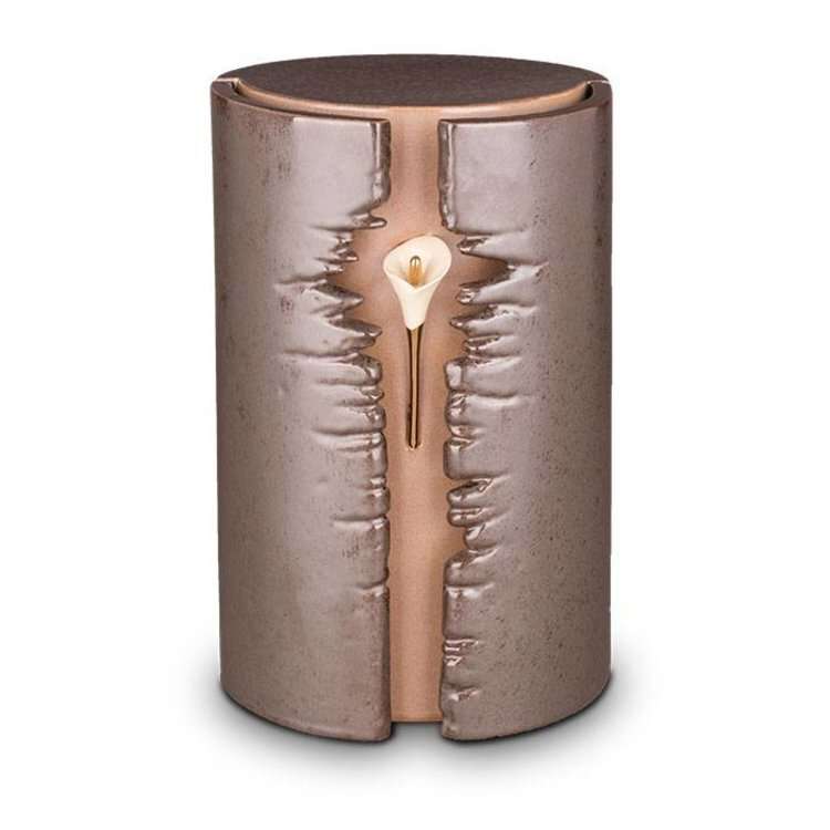 Keramische urn - Mastaba Ceramika bruin met LED - 3,80 Liter