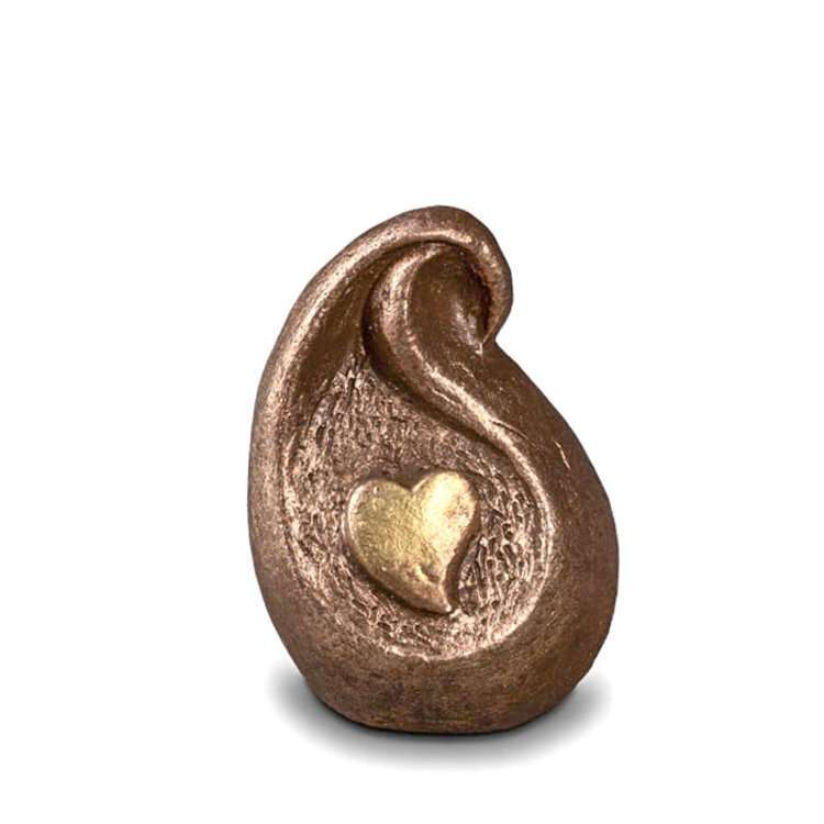 Keramische urn - Troost koperkleur - 0,05 Liter